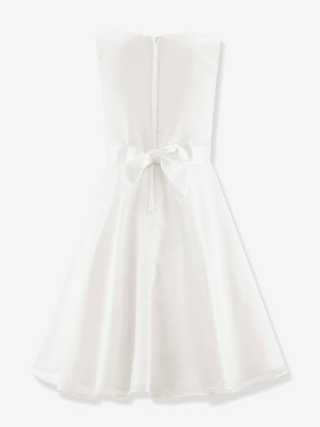 Festive tulle dress with flowers Happy Girls for girl ecru - vertbaudet enfant 