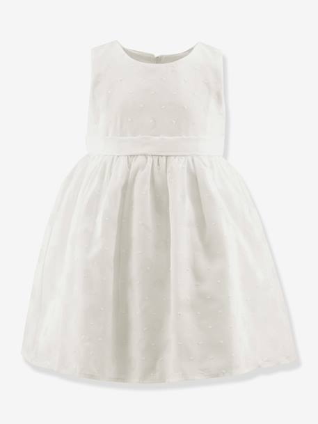 Party dress with polka dots Happy Girls for girl ecru - vertbaudet enfant 