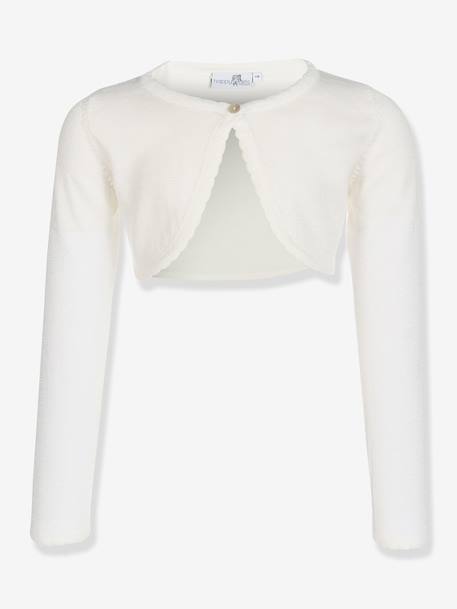 Glitter-effect bolero Happy Girls for girl ecru - vertbaudet enfant 
