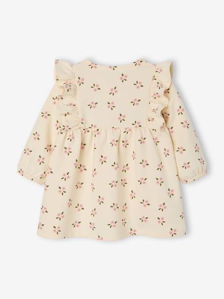 Fleece Dress for Baby Girls ecru - vertbaudet enfant 