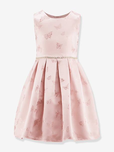 Satin dress with butterflies Happy Girls for girl rosy - vertbaudet enfant 