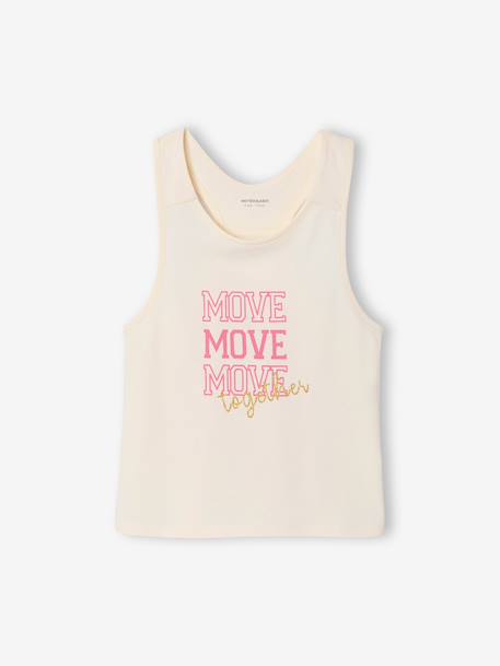 Tank Top & Bra Set for Girls ecru - vertbaudet enfant 