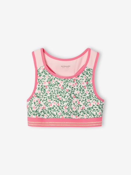 Tank Top & Bra Set for Girls ecru - vertbaudet enfant 