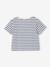 T-Shirt with Fancy Bow for Girls ecru+red+striped blue - vertbaudet enfant 