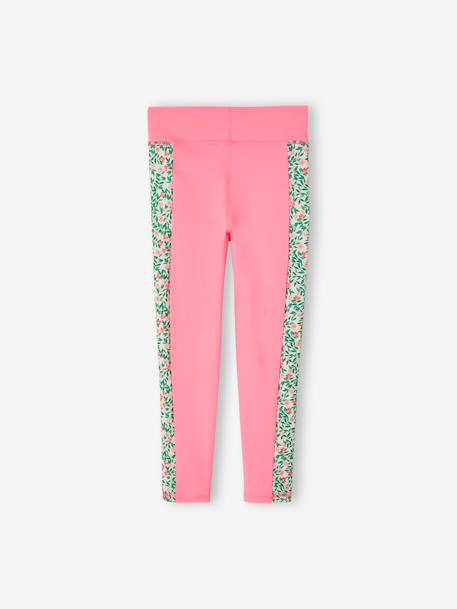 Graphic Sportswear Leggings for Girls rose+sage green - vertbaudet enfant 