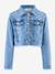 Veste en jean fille brodée Happy Girls bleu jean - vertbaudet enfant 