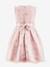 Robe en satin à papillons fille Happy Girls rose poudré - vertbaudet enfant 