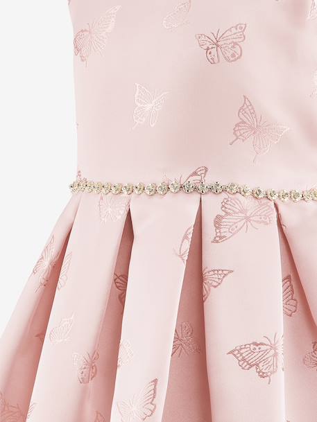 Satin dress with butterflies Happy Girls for girl rosy - vertbaudet enfant 