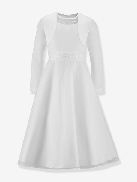 Robe de communion perlée et boléro fille Happy Girls blanc - vertbaudet enfant 