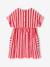 Seersucker Dress for Girls striped red - vertbaudet enfant 