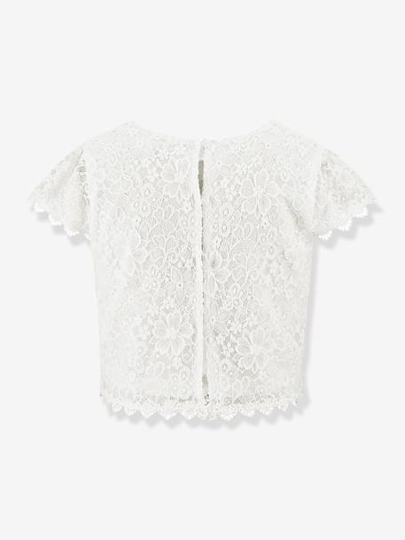 Lace top Happy Girls for girl ecru - vertbaudet enfant 
