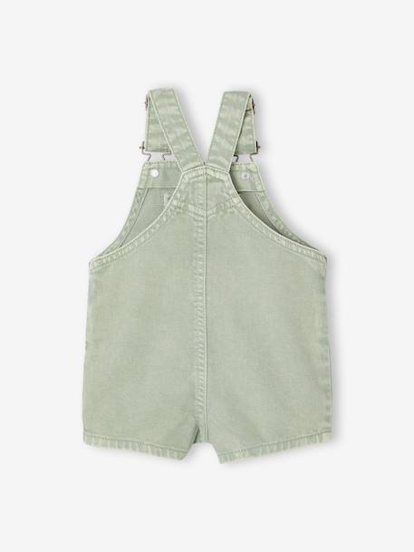 Short Dungarees for Baby Boys aqua green - vertbaudet enfant 