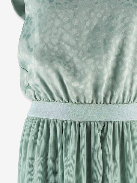 Combinaison plissée fille Happy Girls menthe - vertbaudet enfant 