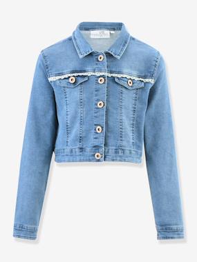 -Denim jacket with embroidery Happy Girls for girl