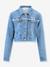 Denim jacket with embroidery Happy Girls for girl denim blue - vertbaudet enfant 