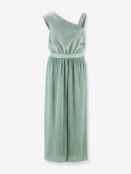 Jumpsuit with pleats Happy Girls for girl mint green - vertbaudet enfant 