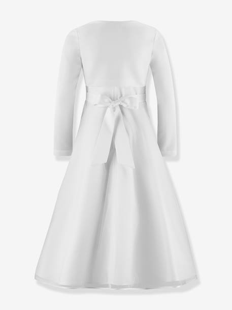 Communion dress with floral embroidery & bolero in plus sizes Happy Girls for girl white - vertbaudet enfant 