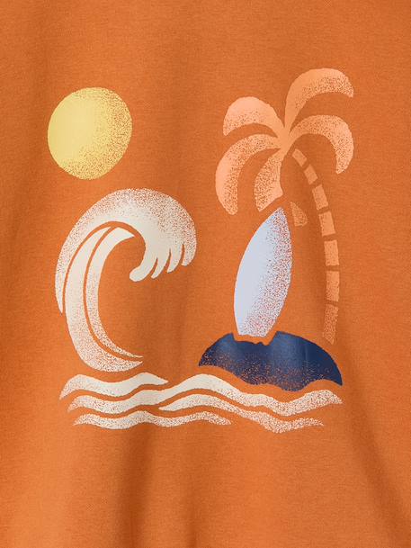 Zip-Up Hoodie for Boys orange - vertbaudet enfant 