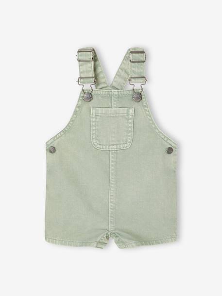 Salopette courte bébé garçon vert d'eau - vertbaudet enfant 