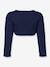 Happy Girls bolero with scalloped edge for girl ecru+navy blue+white - vertbaudet enfant 