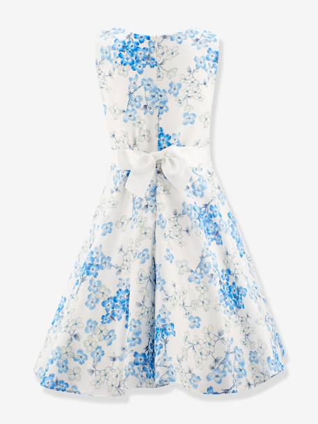 Robe fleurie fille Happy Girls bleu jean - vertbaudet enfant 