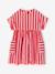 Seersucker Dress for Girls striped red - vertbaudet enfant 
