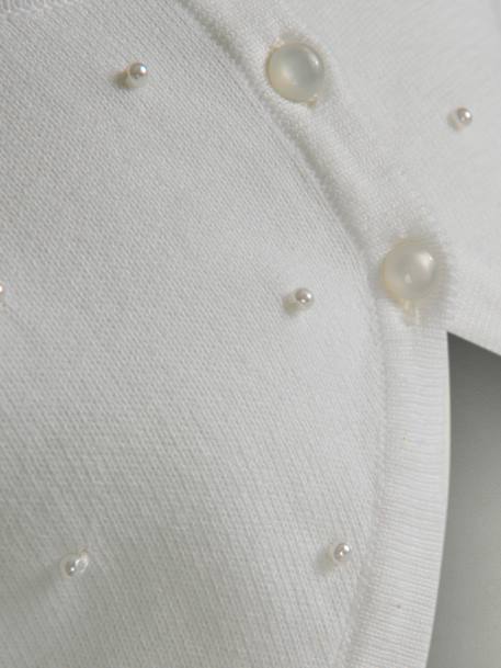 Bolero with pearls Happy Girls for girl ecru+white - vertbaudet enfant 