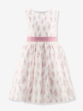 Fille-Robe fleurie avec nœud fille Happy Girls