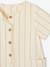 Striped Playsuit for Baby Boys striped beige - vertbaudet enfant 