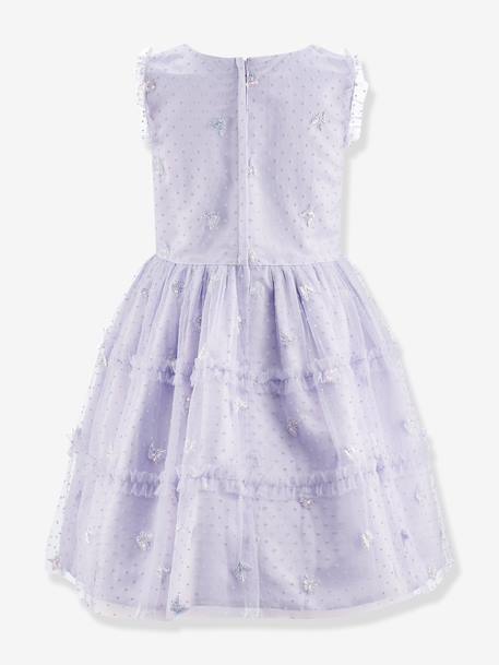 Happy Girls tulle dress with butterflies for girl dusky pink - vertbaudet enfant 
