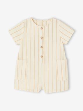 Baby-Striped Playsuit for Baby Boys 
