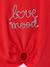 T-Shirt with Fancy Bow for Girls ecru+red+striped blue - vertbaudet enfant 