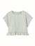 Linen Blouse for Girls sage green - vertbaudet enfant 