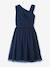 Asymmetric party dress Happy Girls for girl navy blue - vertbaudet enfant 