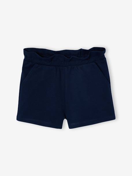 Pack of 2 Pairs of Shorts for Girls aqua green+navy blue+tangerine - vertbaudet enfant 