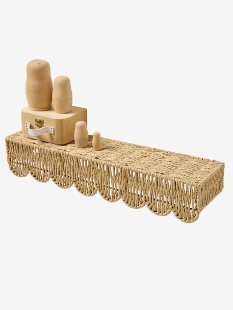 Scalloped paper rope shelf beige - vertbaudet enfant 