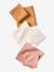 Pack of 3 Plain Muslin Squares in Organic Cotton* multicoloured+set pink - vertbaudet enfant 