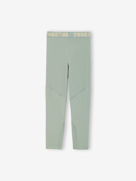 Essential Leggings for Girls anthracite+sage green - vertbaudet enfant 