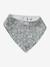 3 Bandana-Style Bibs in Cotton Gauze Brown+cappuccino+ecru+grey blue+Light Green+pale pink+printed beige+sage green+White/Print - vertbaudet enfant 