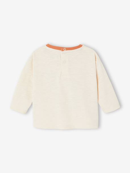 Long-Sleeved T-Shirt for Boys ecru - vertbaudet enfant 