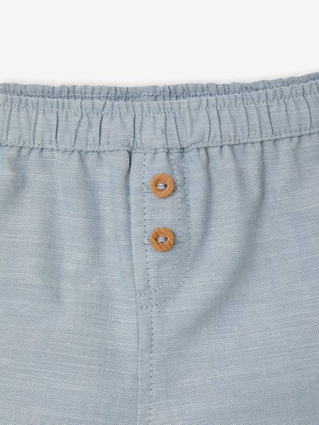 Pack of 2 baby shorts sky blue - vertbaudet enfant 