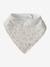 3 Bandana-Style Bibs in Cotton Gauze Brown+cappuccino+ecru+grey blue+Light Green+pale pink+printed beige+sage green+White/Print - vertbaudet enfant 