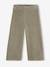 Pantalon fille large en velours anthracite+bleu grisé+écru+kaki+marron+prune+rose - vertbaudet enfant 