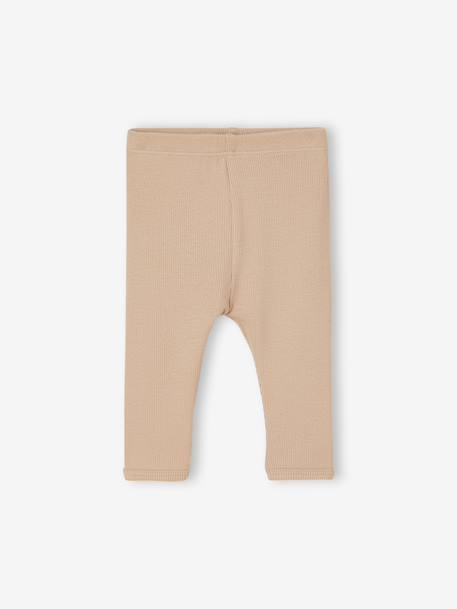 Pack of 3 newborn baby leggings ecru - vertbaudet enfant 