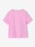 Girls' printed short-sleeved t-shirt ecru+mauve+rose+sage green - vertbaudet enfant 