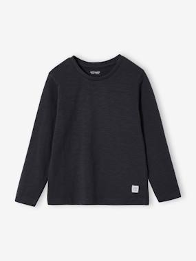 Long Sleeve Colour Top for Boys - vertbaudet enfant Long Sleeve Colour Top for Boys - vertbaudet enfant