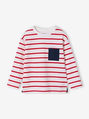 Striped Long Sleeve T-Shirt for Boys  - vertbaudet enfant