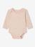 Bodysuits with long sleeves for babies with a floral print sage green - vertbaudet enfant 
