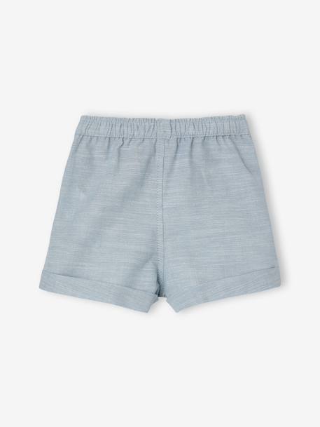 Pack of 2 baby shorts sky blue - vertbaudet enfant 