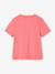 Girls' printed short-sleeved t-shirt ecru+mauve+rose+sage green - vertbaudet enfant 